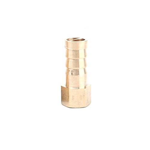 Lfang-Brass Hose Fitting 5pcs 1/8" Thread To 4/6/8/10/12mm Soft Hose Connector Garden Irrigation Adapter Aquarium Air Pump Line Fish Tank Hose Fittings, good wear resistance(Female 1l8 inch 10mm) - color: Female 1l8 Inch 10mm