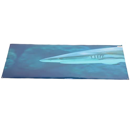 Aquarium Background Paper PVC Self Adhesive 3D Fish Tank Poster, Fade Underwater Scene Sticker with Clear Adhesive Backing for Glass Aquariums and Aquascapes (91 * 50CM) - size: 91*50cm