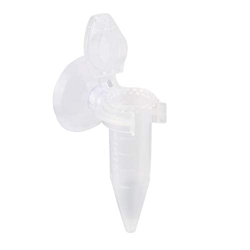 Transparent Aquarium Feeding Tube for Shrimp Larvae – 6cm Fish Feeder with Suction Cup