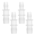 4pcs Plastic Hose Barb Fitting 1/2" to 3/8" Barbed Splicer Mender Joint Adapter Aquarium Clear - size: 1/2"-3/8"