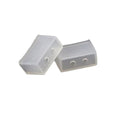 flexiable rubber 50pcs Silicon Tube IP67 Silicon Clip Nonporous End Caps Use for 5050 3528 drain elastic (Color : 8mm 2hole) - color: 8mm 2hole