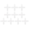 Plastic Hose Barb Fitting 9/16" OD Barb Cross 4 Way Pipe Connector Clear 10 Pcs - size: 9/16"OD