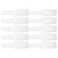 ciciglow 10Pcs Hose Fitting PE Tube Connector Barb Reducer Joint Straight Through Set Kit for Aquarium Fish - Durable Material, Easy to Install (6-11mm Conversion Head)