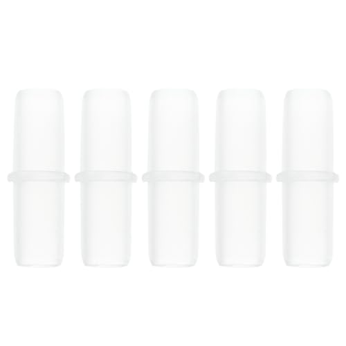 5 Pcs Plastic Hose Barb Fitting 25/64" Stright Barb Hose Connector Clear PP - size: 25/64"
