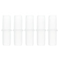 5 Pcs Plastic Hose Barb Fitting 25/64" Stright Barb Hose Connector Clear PP - size: 25/64"