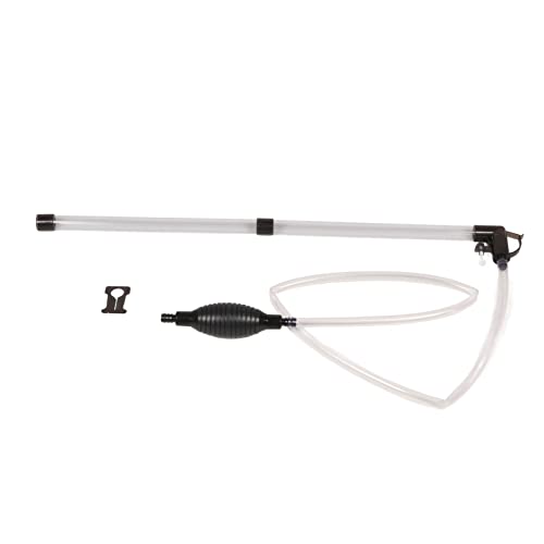 Manual Aquarium Water Changer, Fish Tank Siphon Gravel Vacuum Cleaner for Water Changing and Filter Sand Cleaning with PVC Hose and Filter Heads for Freshwater Saltwater