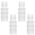 4pcs Plastic Hose Barb Fitting 3/4" to 5/8" Barbed Splicer Mender Joint Adapter Aquarium Clear - size: 3/4"-5/8"