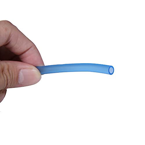 ALEGI Aquariums Blue Standard 3/16" Flexible Airline Tubing Blue for Fish Tank, Terrariums and Hydroponics (100 Ft. + 80 Connectors)