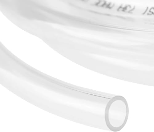 YOUHO 25 Feet PVC- 5/16" ID Clear Vinyl Tubing Food Grade Multipurpose Tube for Beer Line, Kegerator, Wine Making, Aquaponics, Air Hose - color: 25 Feet, size: 5/16" ID