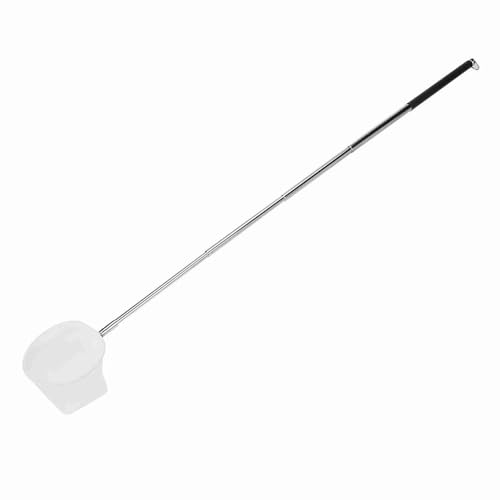 20-57.5cm Stainless Steel Adjustable Aquarium Fish Shrimp Net with Wall Hook Expandable Fishing Net for Tank Cleaning and Hexapod Catching - style: Black Square Net