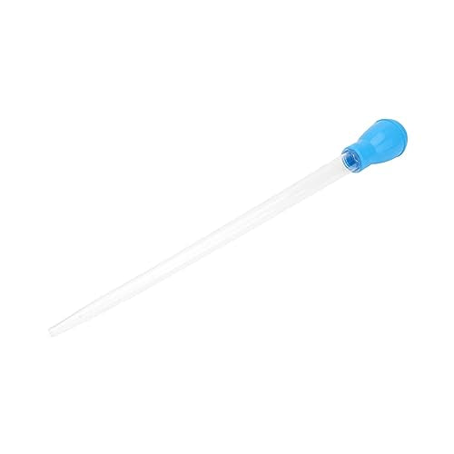 GANAZONO Fish Dropper Feeder Pipette Cleaner Whisky Pipette Water Dropper Fish Net Aquarium Fish Tank Cleaning Pipette Fish Tank Water Cleaner Pipette for Fish Tank Aquarium Pipette Blue - size: 43.00X4.00X4.00CM