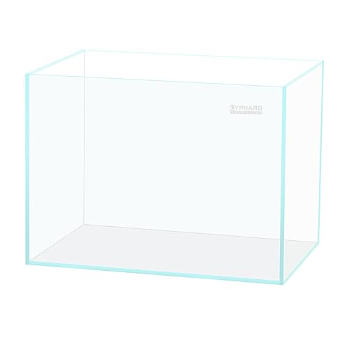 LYPHARD AQUARIUMS 9.5 Gallon Rimless Aquarium, Ultra Clear Glass Low Iron Small Fish Tank for Betta, L15.7×W11.8×H11.8 Inches Thickness 5mm with EVA Foam Mat Included - size: 9.5 Gallons