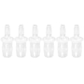 Plastic Hose Barb Reducer Pipe Fittings, 5/16" to 3/16" Hose ID Connectors Joint Splicer Mender Adapter Union Boat Water Air Aquarium O2 Fuel (Pack of 6) - size: 5/16"-3/16", style: 6