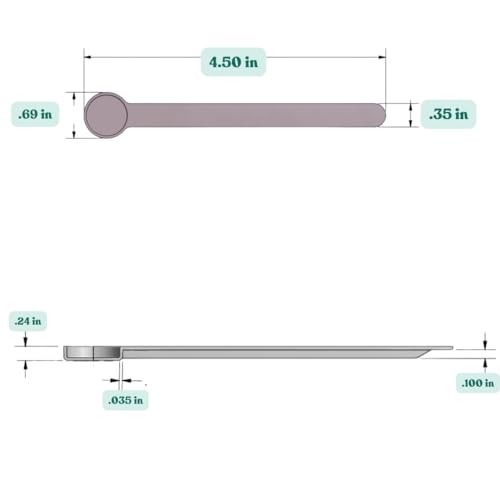 1 mL (1 CC) Long Handle Plastic Measuring Spoon for Coffee, Protein Powder, Pet Food, Spices, Grains, Dry Goods – Food-Grade BPA-Free (Pack of 10) - size: 1 mL | 1 cc