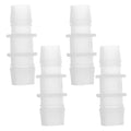 4pcs Plastic Hose Barb Fitting 9/16" to 1/2" Barbed Splicer Mender Joint Adapter Aquarium Clear - size: 9/16"-1/2"