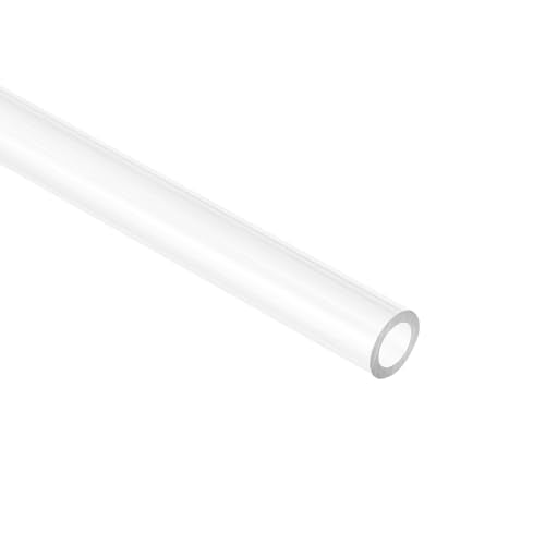 uxcell Rigid Round Clear Tubing 7mm(1/4") ID x 11mm(7/16") OD x 0.8Ft(250mm) Length Plastic Tube - size: 7mm x 11mm x 250mm