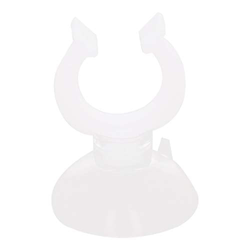 MroMax Aquarium Suction Cup Clips Airline Tubing Hose Heater Clips Clamps Holder for Fish Tank Clear 15mm to 18mm 12Pcs - size: 12pcs 15mm to 18mm