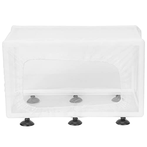 Aquarium Breeder Box with Suction Cups | Detachable Fish Hatchery & Isolation Enclosure | Multi - Functional Incubator for Fry/Unwell Fish/Shrimp | Secure Plastic & Mesh Design - size: L(13x7x2.6cm/5.1x2.8x1in)