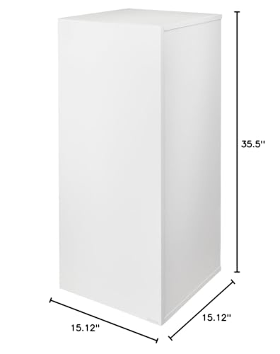 HelloReef 15 Gallon Aquarium Stand – Modern Design, Sturdy Build, Water Resistant Premium Finish, Storage Shelfs Included for Freshwater and Saltwater Tanks (White) - color: White