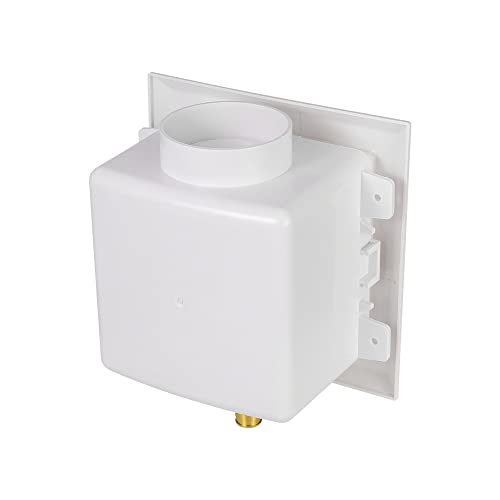 EFIELD Universal Ice Maker Box,1/2-Inch Pex Crimp Inlet Connection with Installed 1/4-Turn Ball Valve (Crimp Pex with Copper Arrestor),(IM018) - size: with Copper Arrestor, style: Pex Crimp