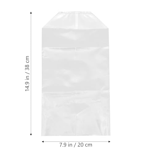 Balacoo 50 Pieces Leak-proof Fish Transport Bags with Reinforced Flat Bottom, 20x35x12cm Aquarium Shipping Pouches for Live Ornamental Fish and Shrimp, Plastic Packaging with Elastic