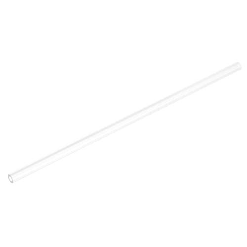uxcell Rigid Round Clear Tubing 5mm(3/16") ID x 8mm(5/16") OD x 0.8Ft(250mm) Length Plastic Tube - size: 5mm x 8mm x 250mm