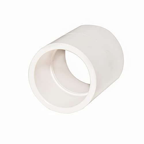 10pcs 1" PVC Pipe Coupling Adapter Pipe Fittings Slip (Socket x Socket) Schedule 40 Easy to Install,and High Tensile for Home or Industrial Use White (Pack of 10) (1 Inch) - size: 1 Inch