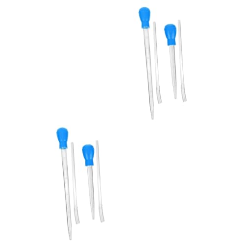 BESPORTBLE 4pcs Fish Tank Siphon Vacuum Cleaner with Extension Tubes Manual Aquarium Water Change Tool for Easy Cleaning for Aquariums and Turtle Tanks Efficient Water Removal and Gravel - color: Bluex2pcs, size: 42x5CMx2pcs