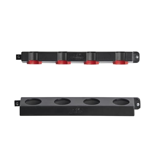 Berkley Twist Lock Fishing Rod Rack, Stores 4 Rods, Black, Soft Foam Grip Pads Protect Rod Finishes, Durable Construction, Easy to Mount with Common Tools - style: Twist Lock Utility 4 Rod Rack