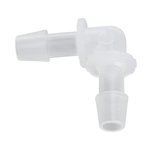 SUNGOOYUE Plastic Fitting 90 PE Elbow Hose Connector 6.4mm Same Diameter Tube Fitting for Pump Tube and Silicone Fish Tank Hose Connection Antiscratch Antirust (7.9mm) - size: 7.9mm