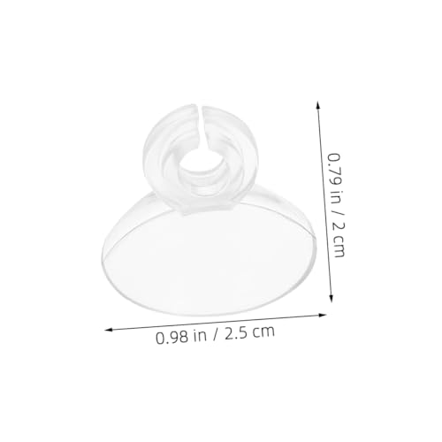 Abaodam 40pcs Fish Tank Accessories Aquarium Hose Clamp with Cup Soft Card Slot Design for Oxygen Tubing and Easy to Install for Aquariums