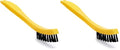 Rubbermaid Commercial Products Tile and Grout Brush, Black, Cleaning Scrubbing Brush, Multi-Surface for Grout, Bathrooms, Kitchens, Countertops, 8.5" (Pack of 2) - size: 8.5" (Pack of 2)