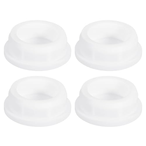uxcell 4Pcs White Plug Holes, Waterproof Rubber Button Plug for 40mm / 1.57" Hole - size: 40mm