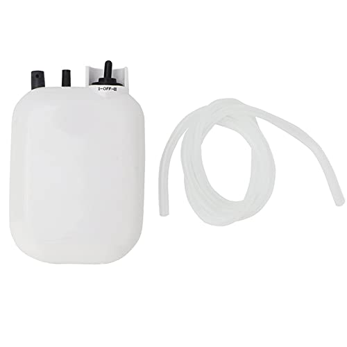 GLOGLOW Silent Portable Mini Fishing Oxygen Pump Fishers Accessory Air Pump for Water Movement and Oxygen Double Speed Adjustment