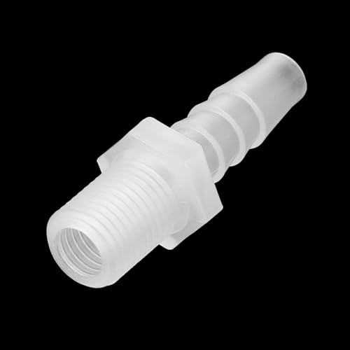 PATIKIL 5/16" Barb x 1/4" G Male Connector, 5 Pcs Plastic Hose Barb Fitting Industrial Hose Barb to Pipe Fitting Connect for Water Liquid Air Fuel - size: 5/16" x 1/4"