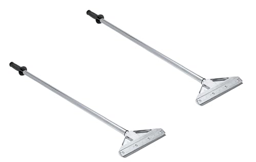 Razor Blade Scraper Tool with 8 Inch Aluminum Blade - Floor Scraper Tool with 3" to 6" Telescoping Handle Comfortable Cushion Grip by KP Operating Supply - 2 Pack - size: Pack of 2