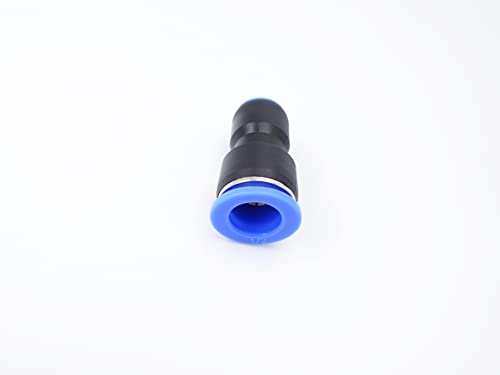 Push to Connect Fitting 1/2" Tube OD x 5/16" Tube OD Reducer, Pneumatic Air Water Straight Union Two Way Connector/Coupler (Pack of 5) - size: 1/2 inch - 5/16 inch