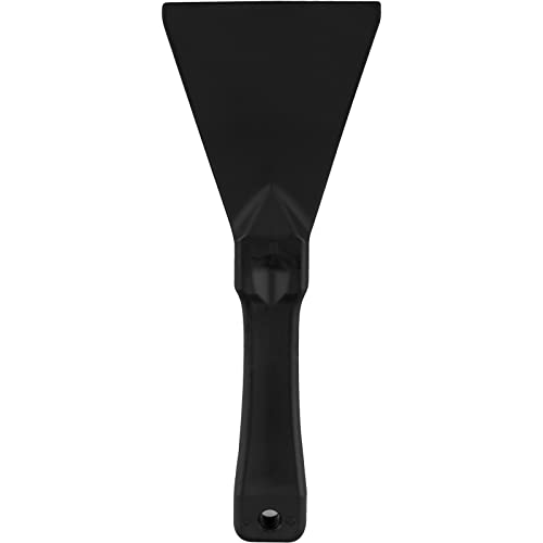 SPARTA Polypropylene Scraper Tool Food Safe Scraper for Removing Caked-On Residue in Commercial Kitchens, Plastic, 7.82 x 3 Inches, Black - color: Black