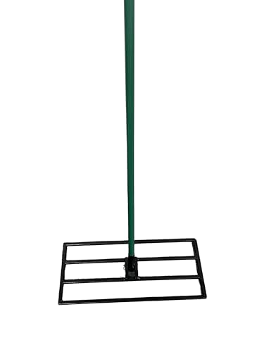 Standard Golf Levelawn Tool – 18 Inch Lawn Leveling Rake With 48 Inch Handle | Effortlessly Level Golf Courses, Lawns, & Gardens | Easy Assembly, Durable Stainless Steel Tray | Perfect For At Home Use - style: 18"