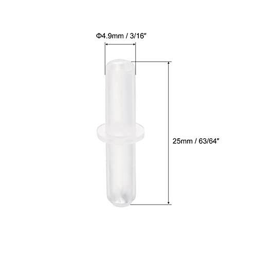 uxcell 120Pcs Aquarium Air Valve Connector Plastic Inline Tubing 3/16"(4.9mm) OD Straight Valves Aquarium Airline Tubing Connector for Fish Tank Pond Air Line