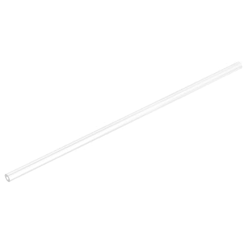 uxcell Rigid Round Clear Tubing 3mm(1/8") ID x 7mm(1/4") OD x 0.8Ft(250mm) Length Plastic Tube - size: 3mm x 7mm x 250mm