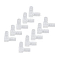 10Pcs Elbow Hose Barb Plastic Fitting 90 Degree Equal Barbed Joint L Shape - Wide Range of Use (8mm) - size: 8mm