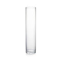 WGVI Quality Thick Weighted Tall Clear Cylinder Glass Vases, 4" W x 18" H, Flower Arrangement Floating Candle Holders Wedding Centerpieces Event Floral Container Artistic Display Home Decor, 1 Piece - size: 4"x18"H