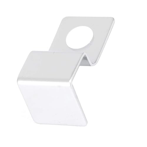 Pomya Aquarium Lid Clips for 5mm Glass, Stainless Steel Fish Tank Cover Clips with Silicone Pads, Secure Glass Cover Holder Support Bracket for Aquarium
