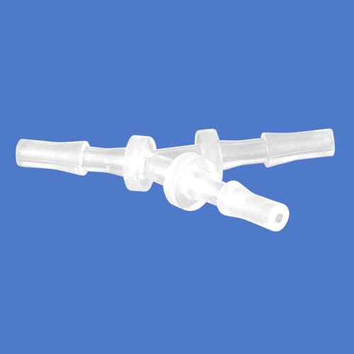 Quickun 1/8" Hose Barb Fitting Equal Barbed Y Shaped 3 Way Plastic Joint Splicer Mender Adapter Union for Air Line Tubing Pipe (Pack of 4) - size: 1/8 Inch