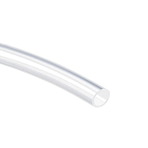 uxcell Silicone Tubing 3/8"(9mm) ID X 1/2"(13mm) OD 6.6ft(2m) Silicone Rubber Tube Air Hose Pipe for Pump Transfer Clear - size: 9mm x 13mm