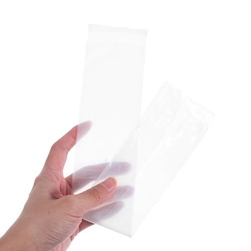 50pcs Plastic Fish Bags 6x34cm Thickened Leak-proof Shipping Pouches for Live Aquarium Fish Transport and Storage Small Carrying Packaging Bags for Betta and Guppy