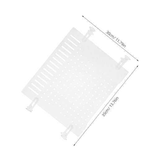 Homoyoyo Aquarium Divider Kit Acrylic Fish Tank Separator 35x30cm with Suction Cups Partition Board for Fish Isolation and Reptile Tank Separation