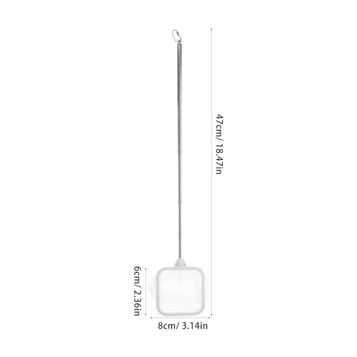 UPKOCH Stainless Steel Fish Net for Landing with Telescopic Handle Fine Mesh Shrimp and Small Fish Catching Net for Aquarium