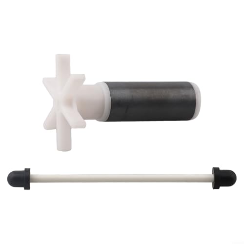 Submersible Pump Rotor with Stainless Steel Shaft, Plastic Aquarium Filter Replacement Part for Quiet Water Flow, 29x21mm & 53x25mm Sizes, Black/White/Blue (4.5M) - size: 4.5M